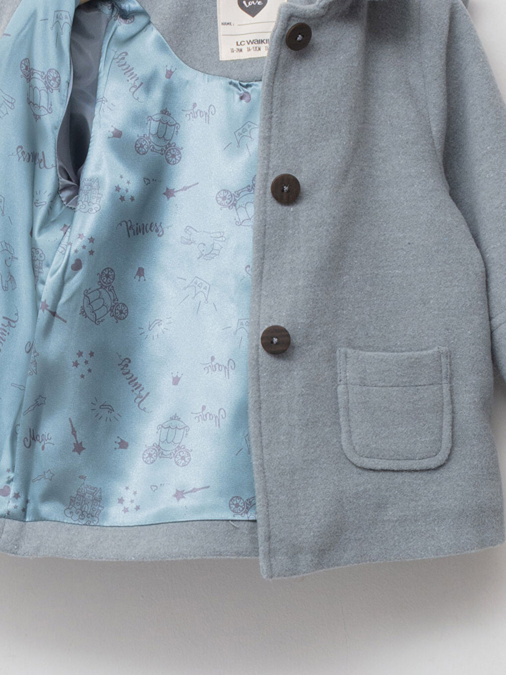 Manteau Épais à Capuche Zippé pour Bébé Fille-3