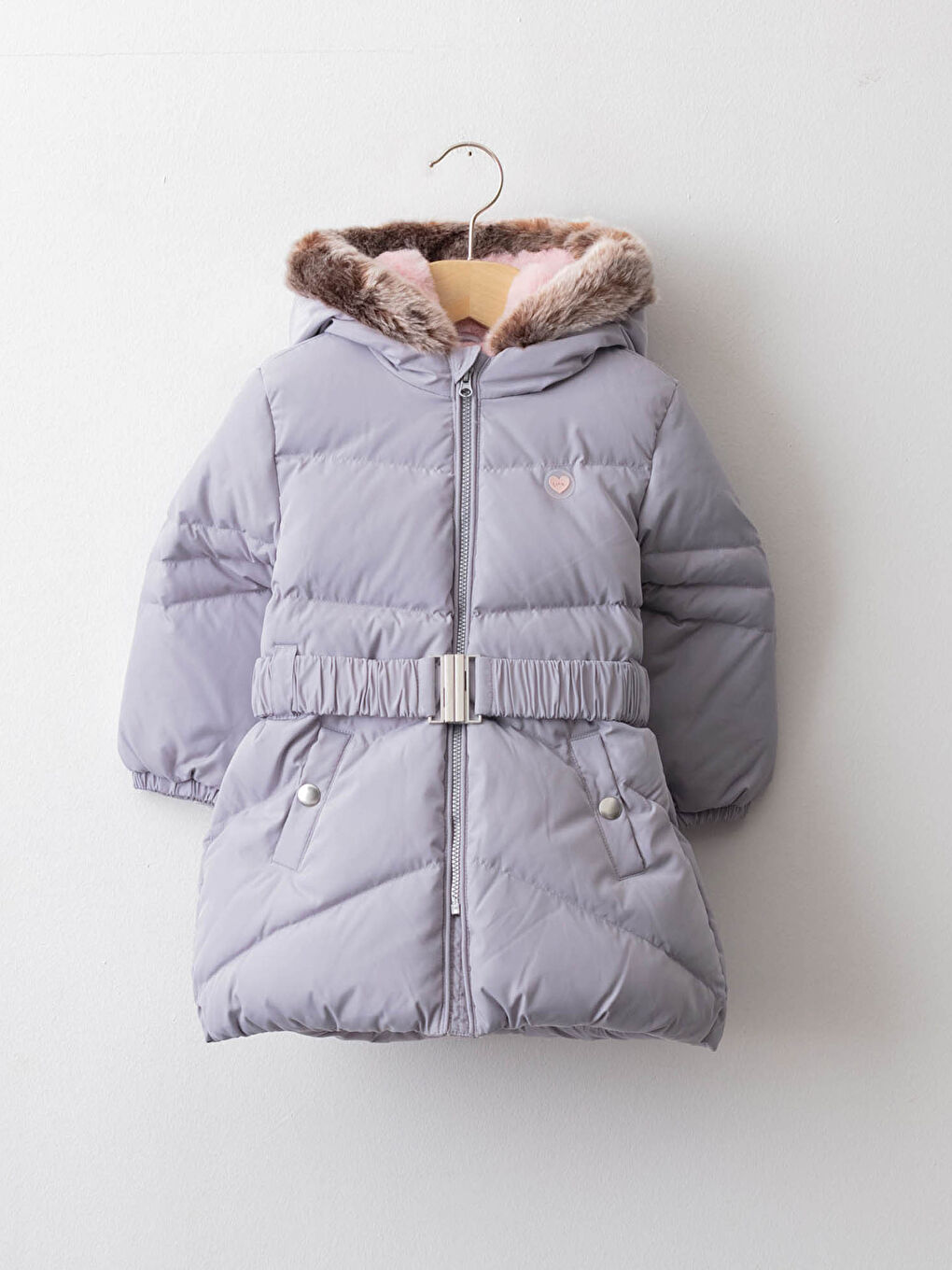 LCW baby Палто с качулка и дълъг ръкав за бебе момиче -W10609Z1-CSW