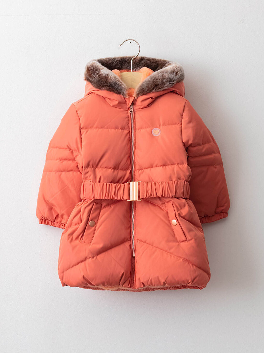 LCW baby Палто с качулка и дълъг ръкав за бебе момиче -W10609Z1-GQ1