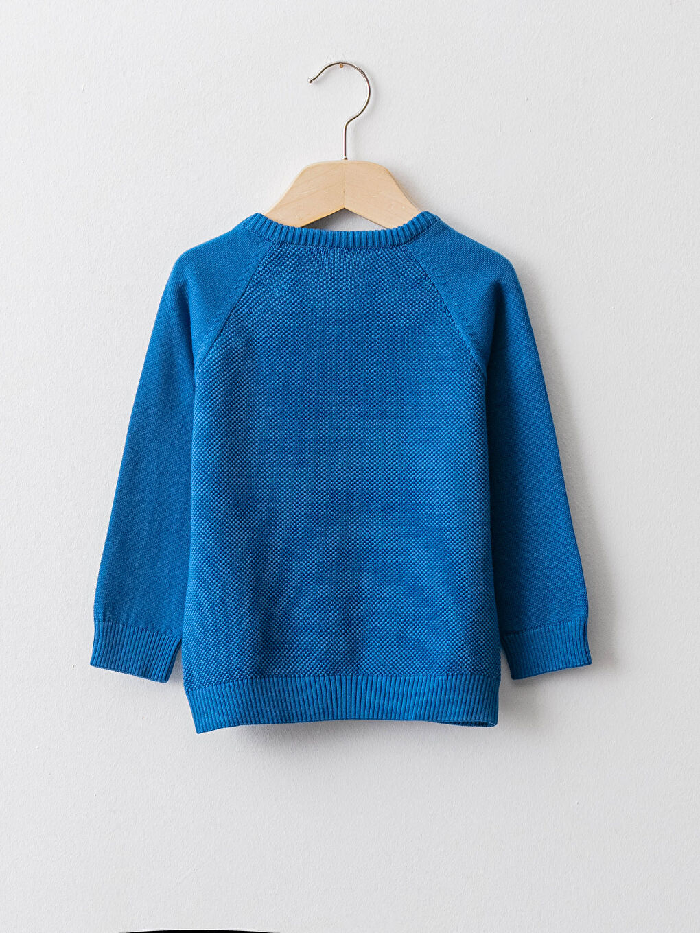 Pulover Tricotat Bebeluși Băieți cu Model Propriu și Guler Rotund-2