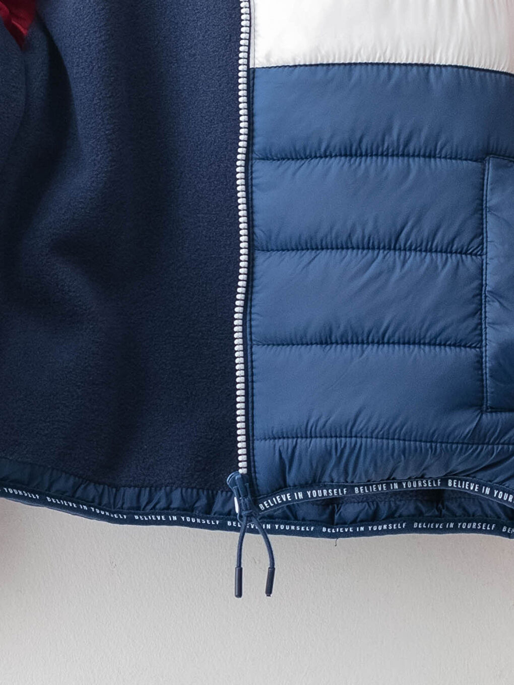 Hooded Color Block Long Sleeve Boy's Down Jacket-2