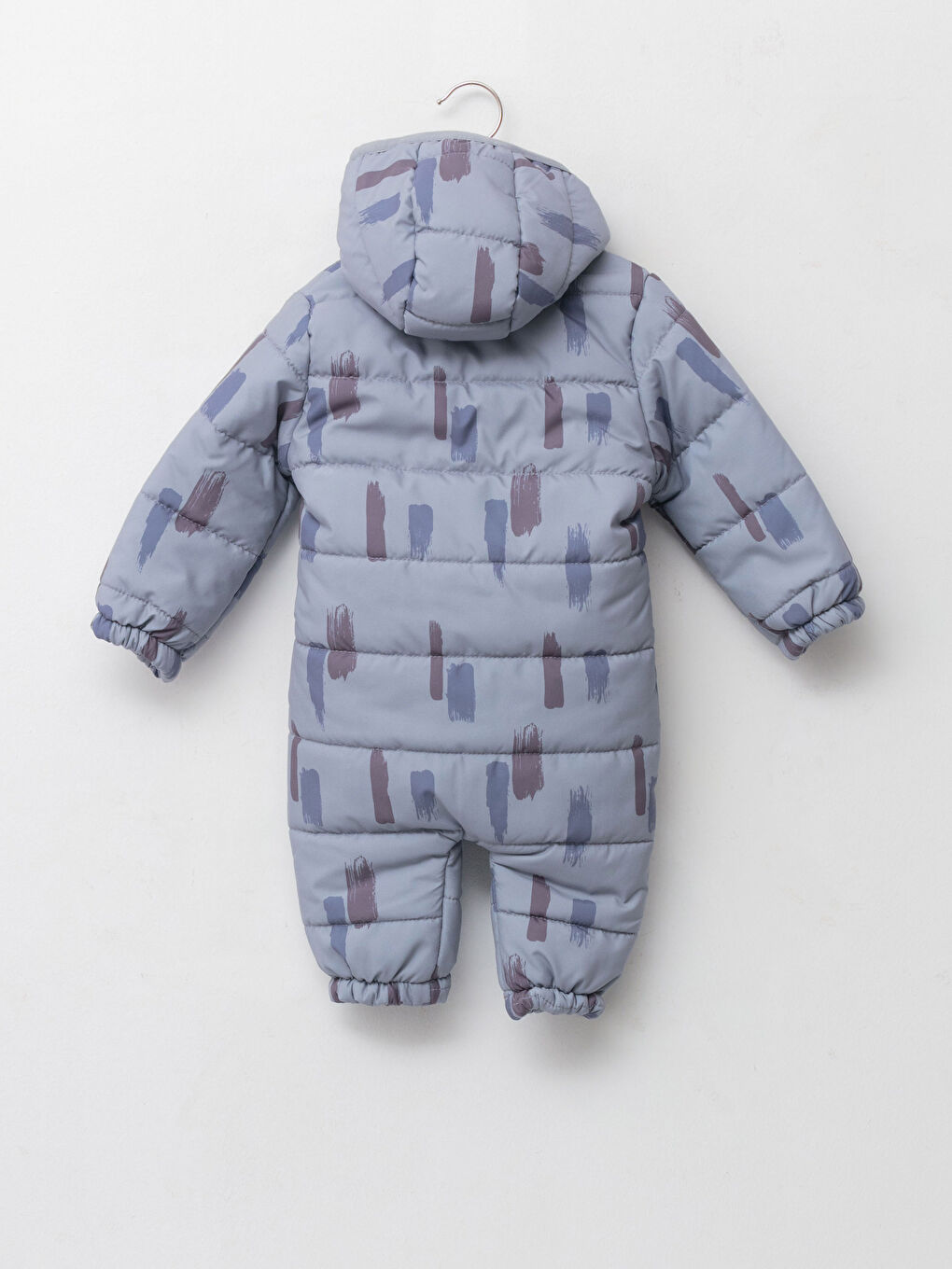 Palton Astronaut cu Fermoar, Imprimat, cu Glugă și Mânecă Lungă pentru Bebeluși Băieți-1