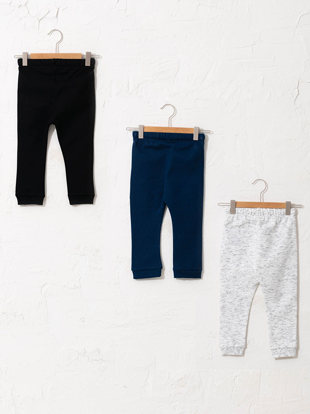 Ekru Erkek Bebek Eşofman Alt 3'lü-1