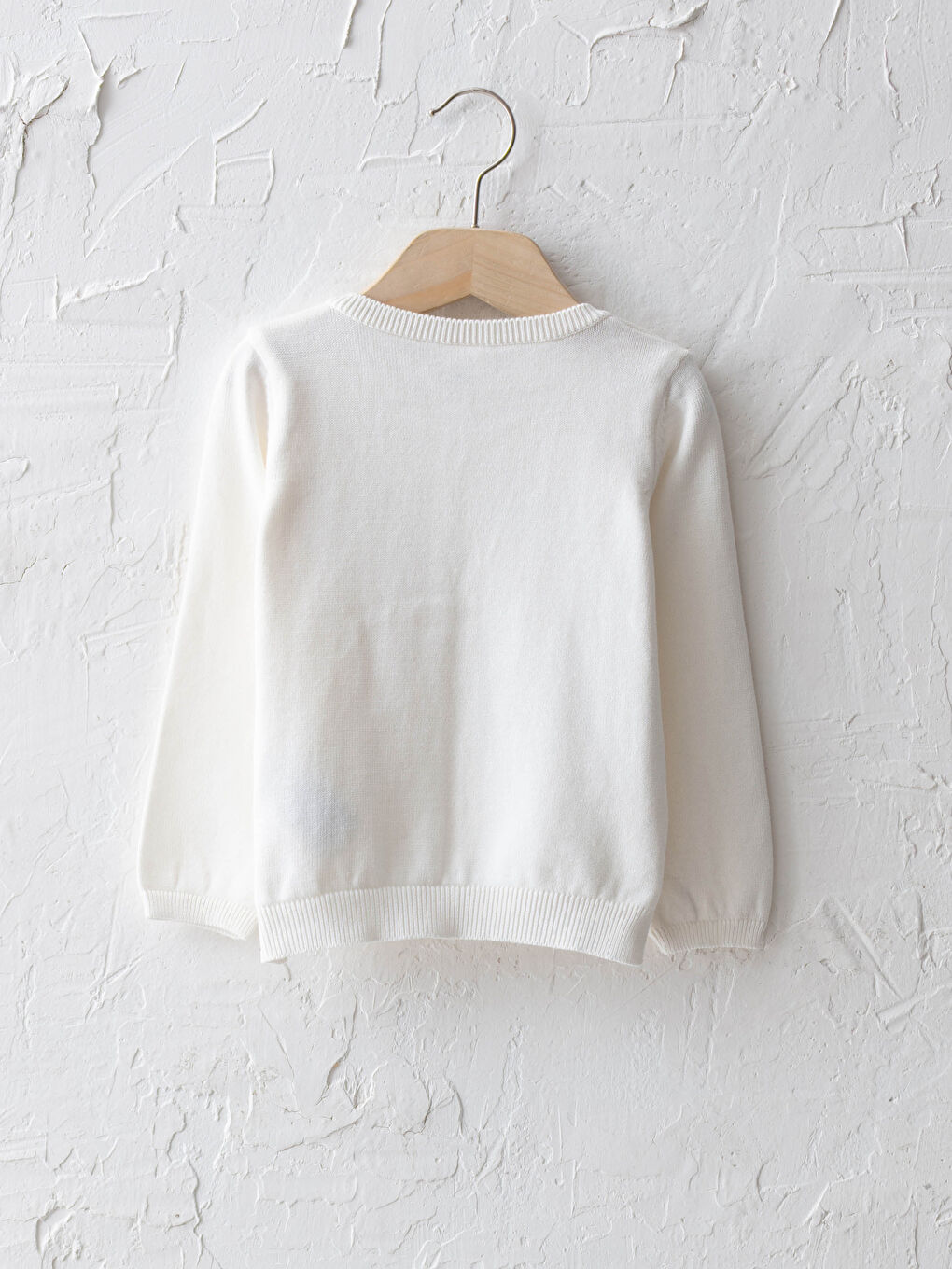 LCW baby Crew Neck Girls Knitted Cardigan -W10764Z1-DF8