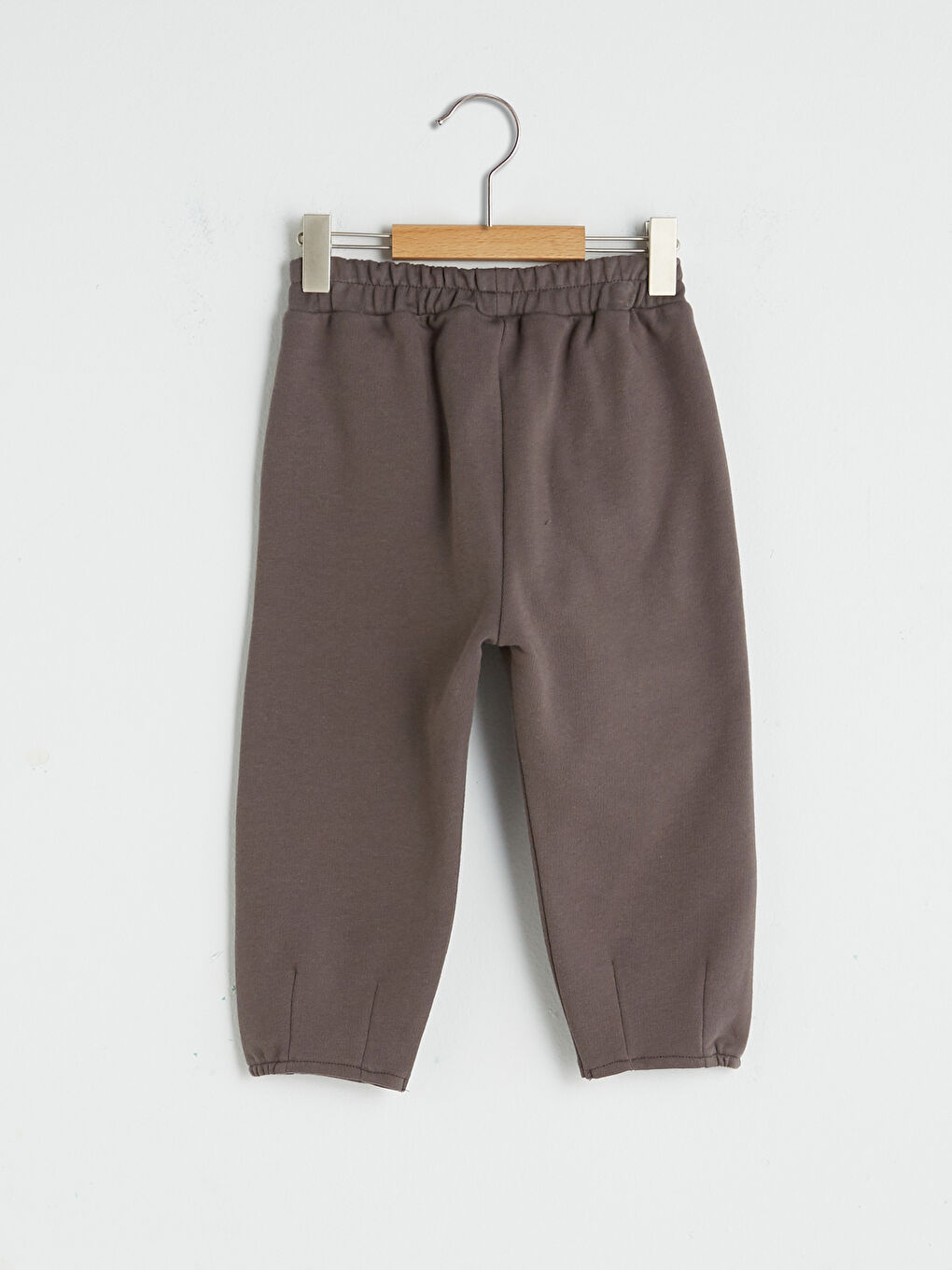 Antrasit Beli Lastikli Basic Erkek Bebek Eşofman Alt-1