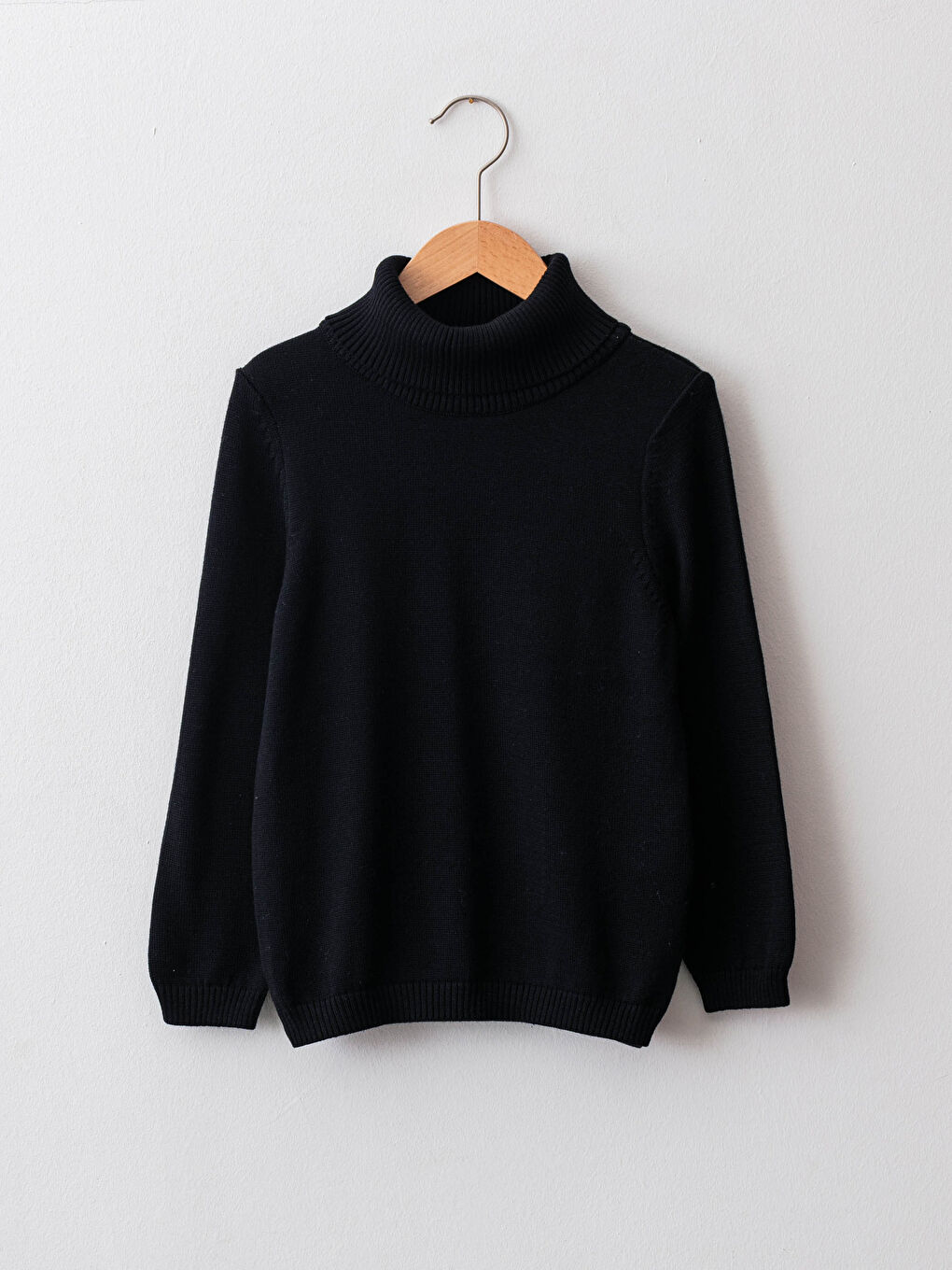 Basic Turtleneck Long Sleeve Girls Slim Knitwear Sweater