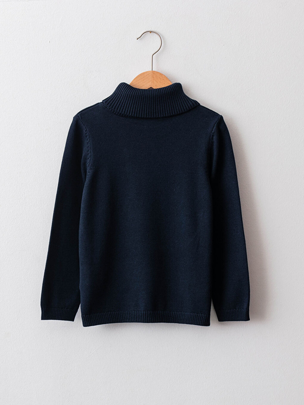 Базовая Водолазка Тонкий Свитер для Девочек-1