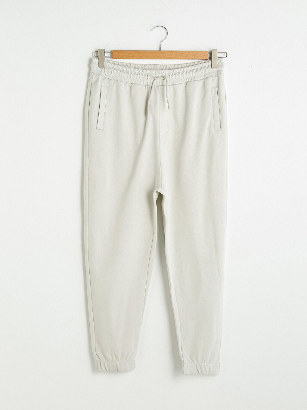 Gri Bol Kalıp Erkek Jogger Eşofman Altı-5