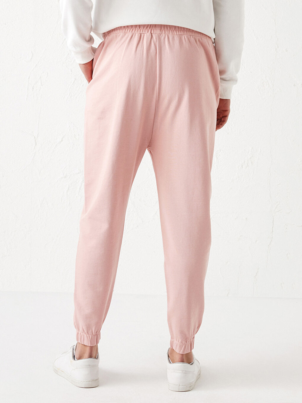 Pembe Bol Kalıp Erkek Jogger Eşofman Altı-3