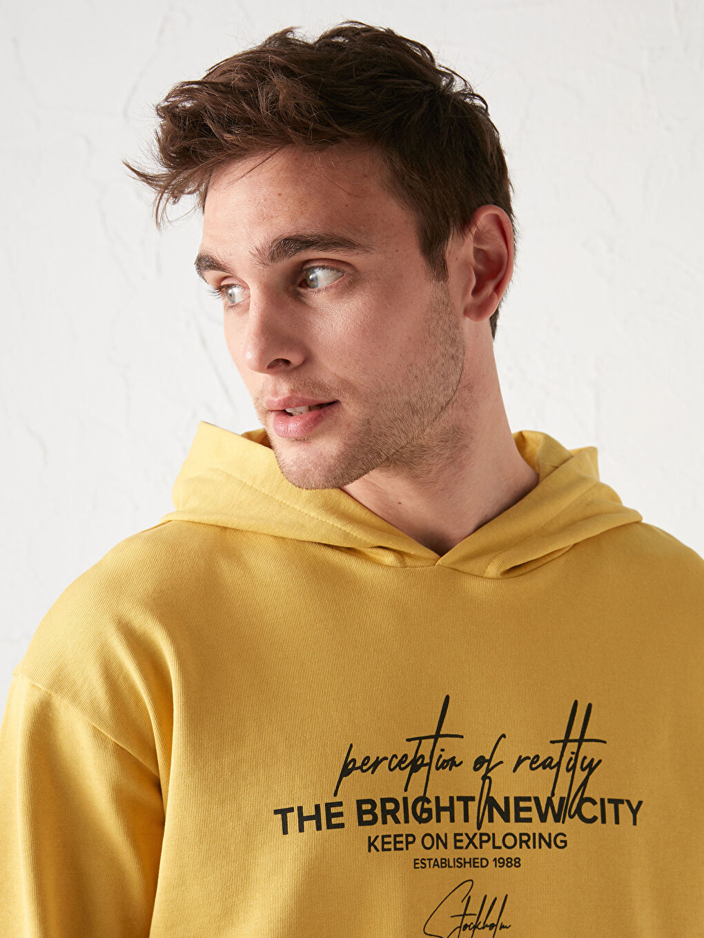 Long Sleeve Printed Thick Men's Hoodie-1