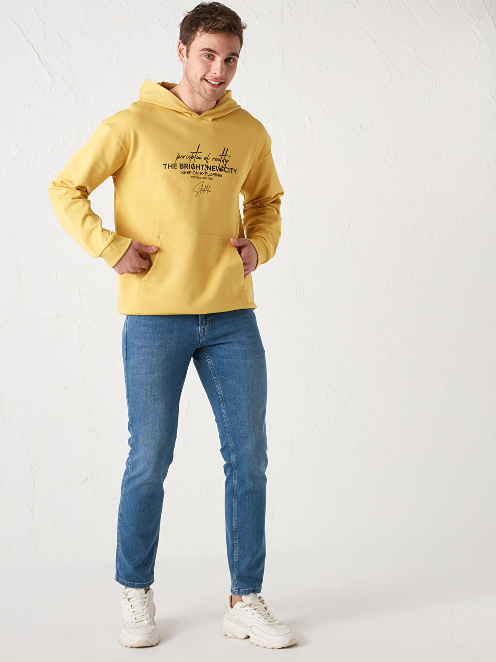 Long Sleeve Printed Thick Men's Hoodie-3