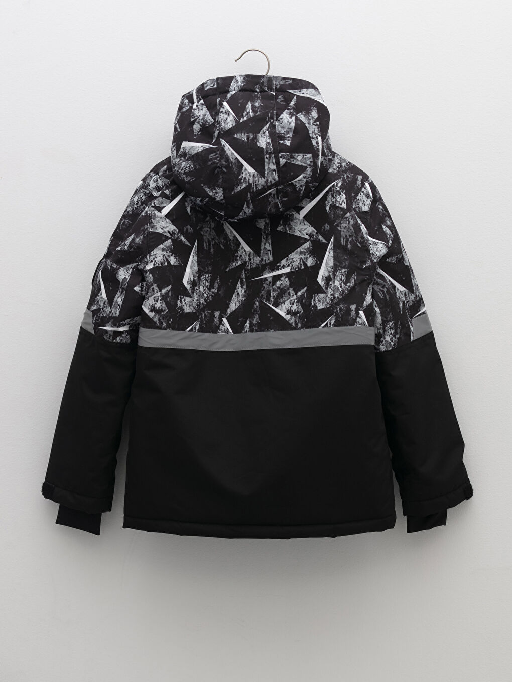 Лыжная Куртка Для Мальчиков С Принтом И Капюшоном-1