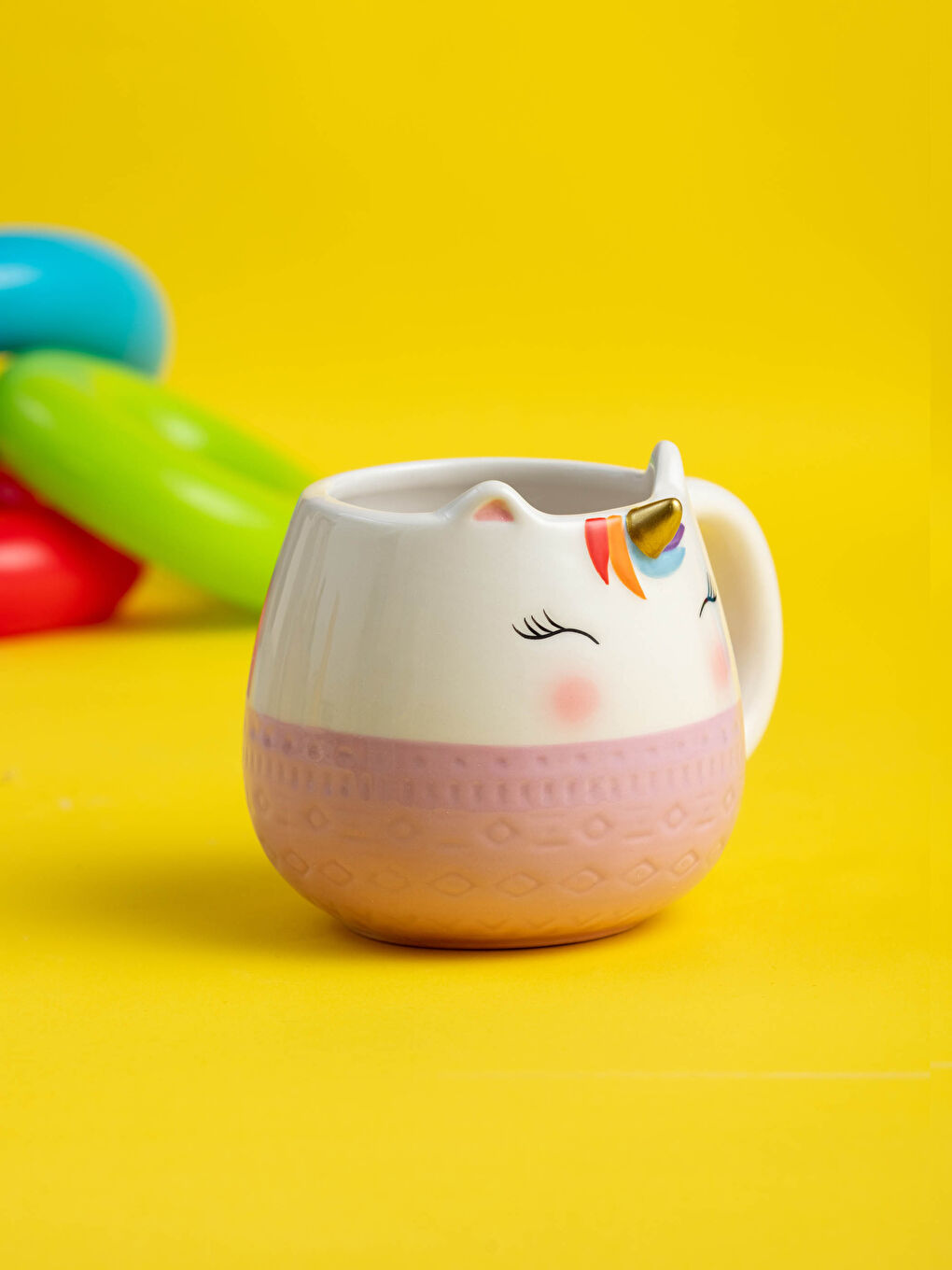 Karışık Seramik Desenli Kupa Bardak 353 ml-2