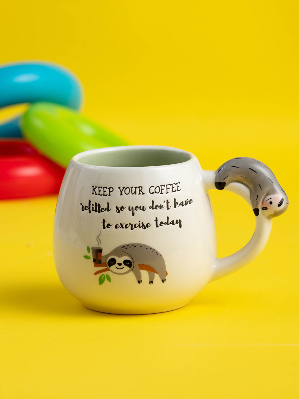 Tasse en Céramique à Motif Raton Laveur