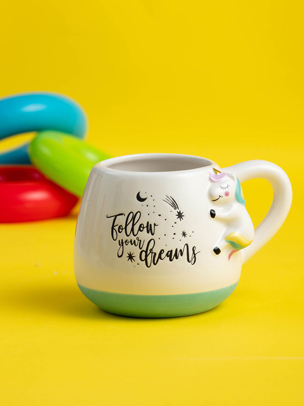 Karışık Slogan Baskılı Seramik Kupa