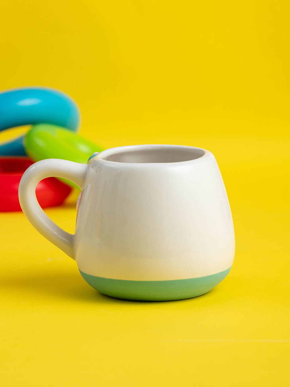 Karışık Slogan Baskılı Seramik Kupa-1