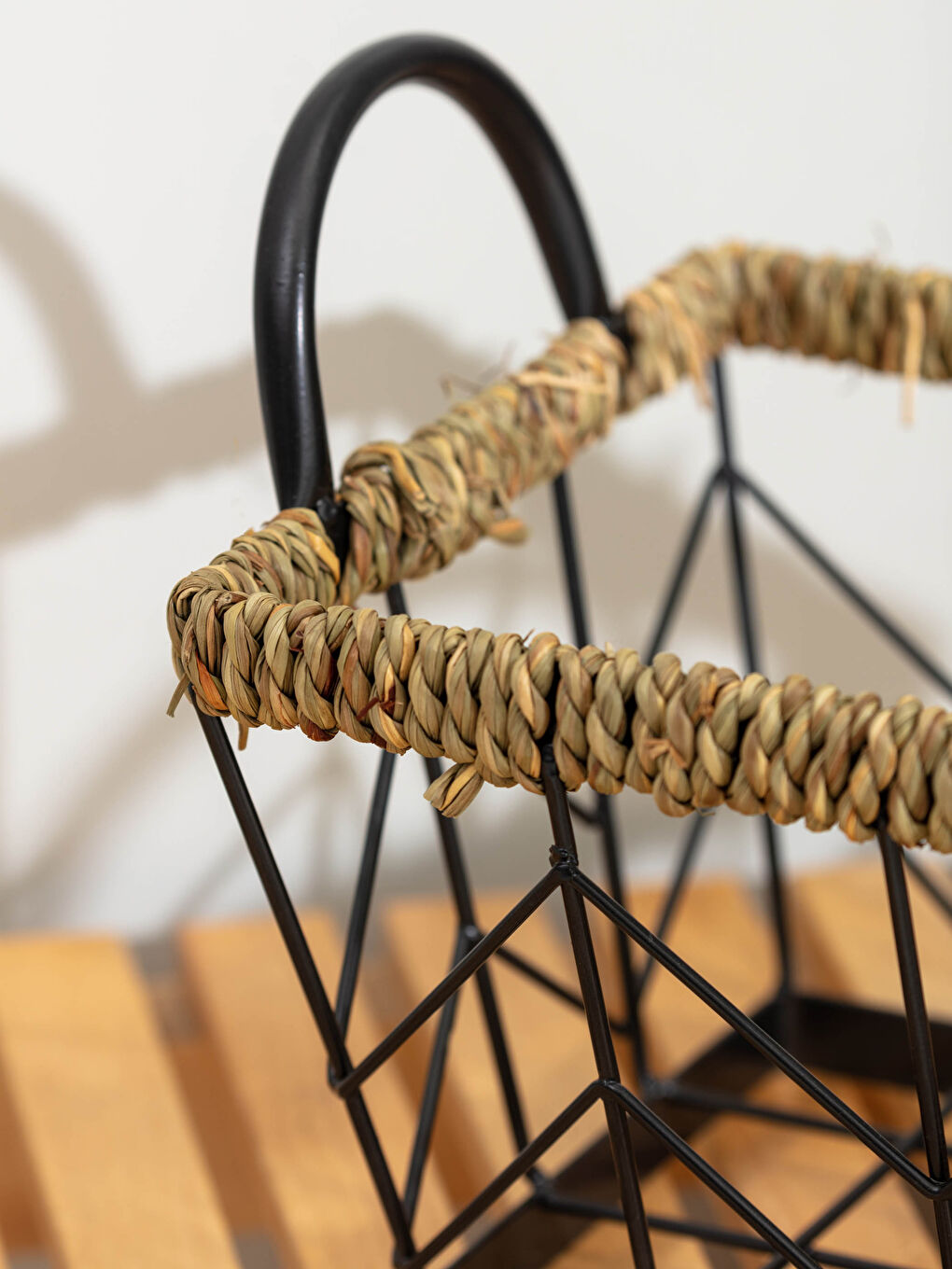 Siyah Metal Organizer Sepet 19x25x15 cm-2