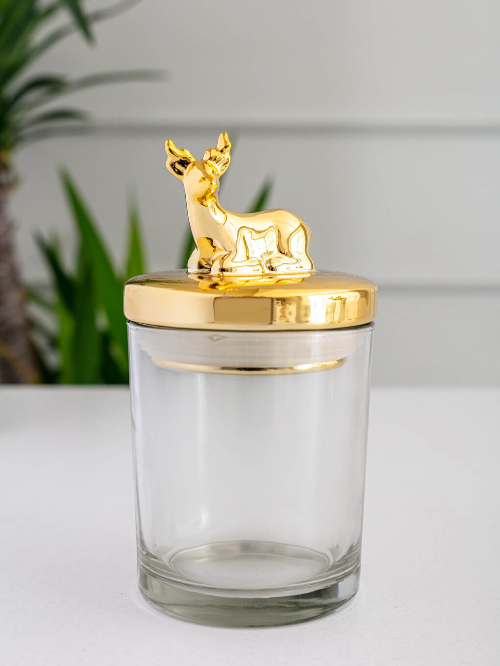 برطمان زجاج بغطاء ديكوري 7x16 سم-1