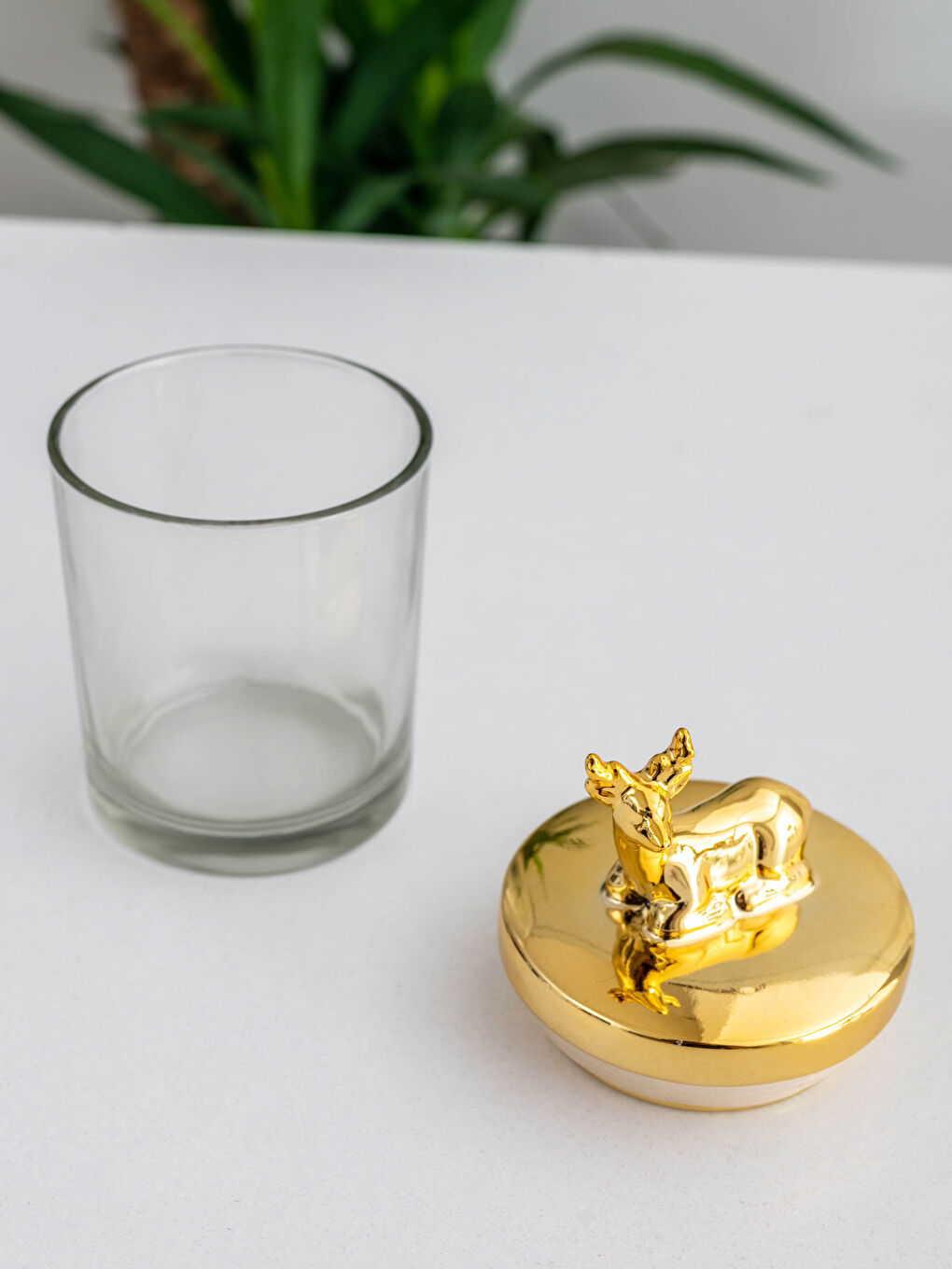 برطمان زجاج بغطاء ديكوري 7x16 سم-2