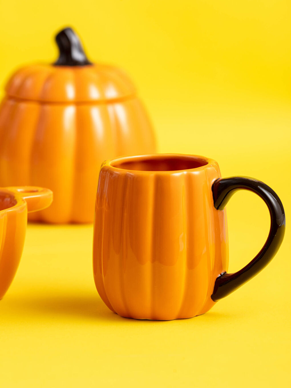 Pumpkin Shaped Ceramic Mug & Cup 240 Ml