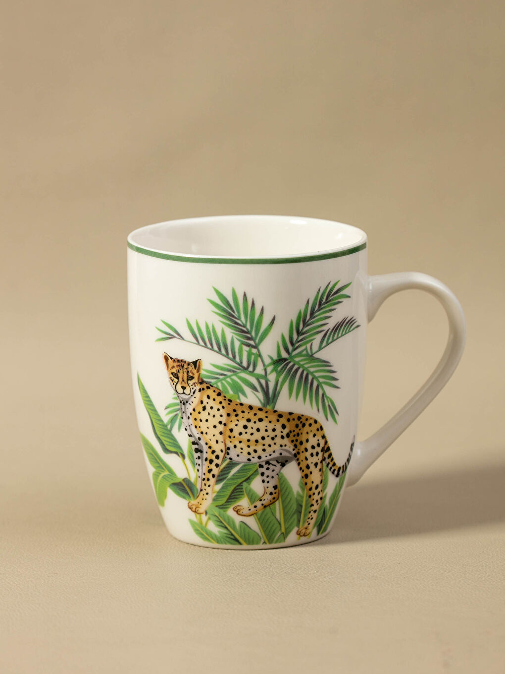 Tasse en Céramique Imprimée Tigre 350 Ml