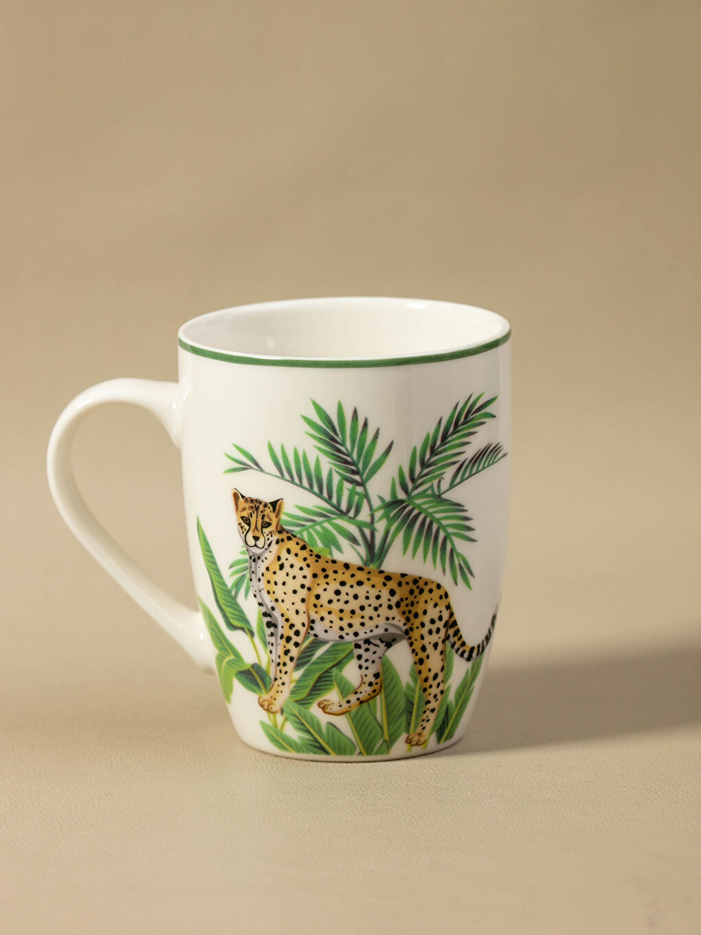 Tasse en Céramique Imprimée Tigre 350 Ml-1
