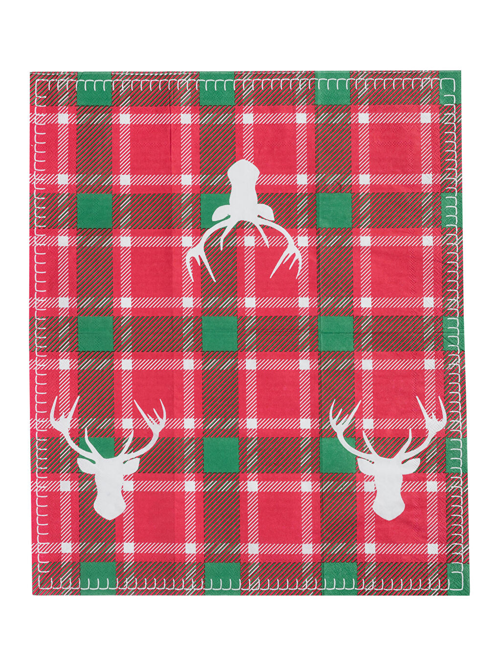 Коледни тематични отпечатани хартиени салфетки 10 бр 33x40 см-2