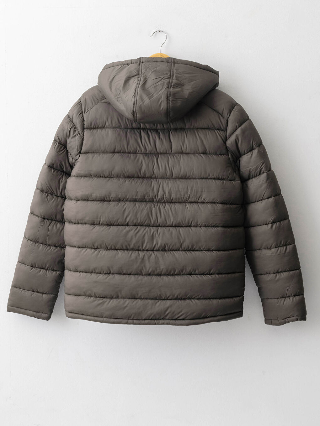 Толстый Мужской Надувной Пуховик С Большим Формованным Капюшоном-1