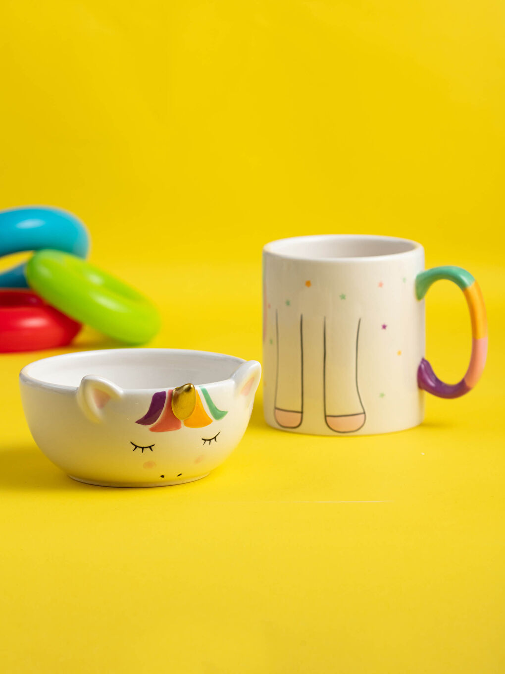 Printed Lid Ceramic Mug Cup 760 Ml-2