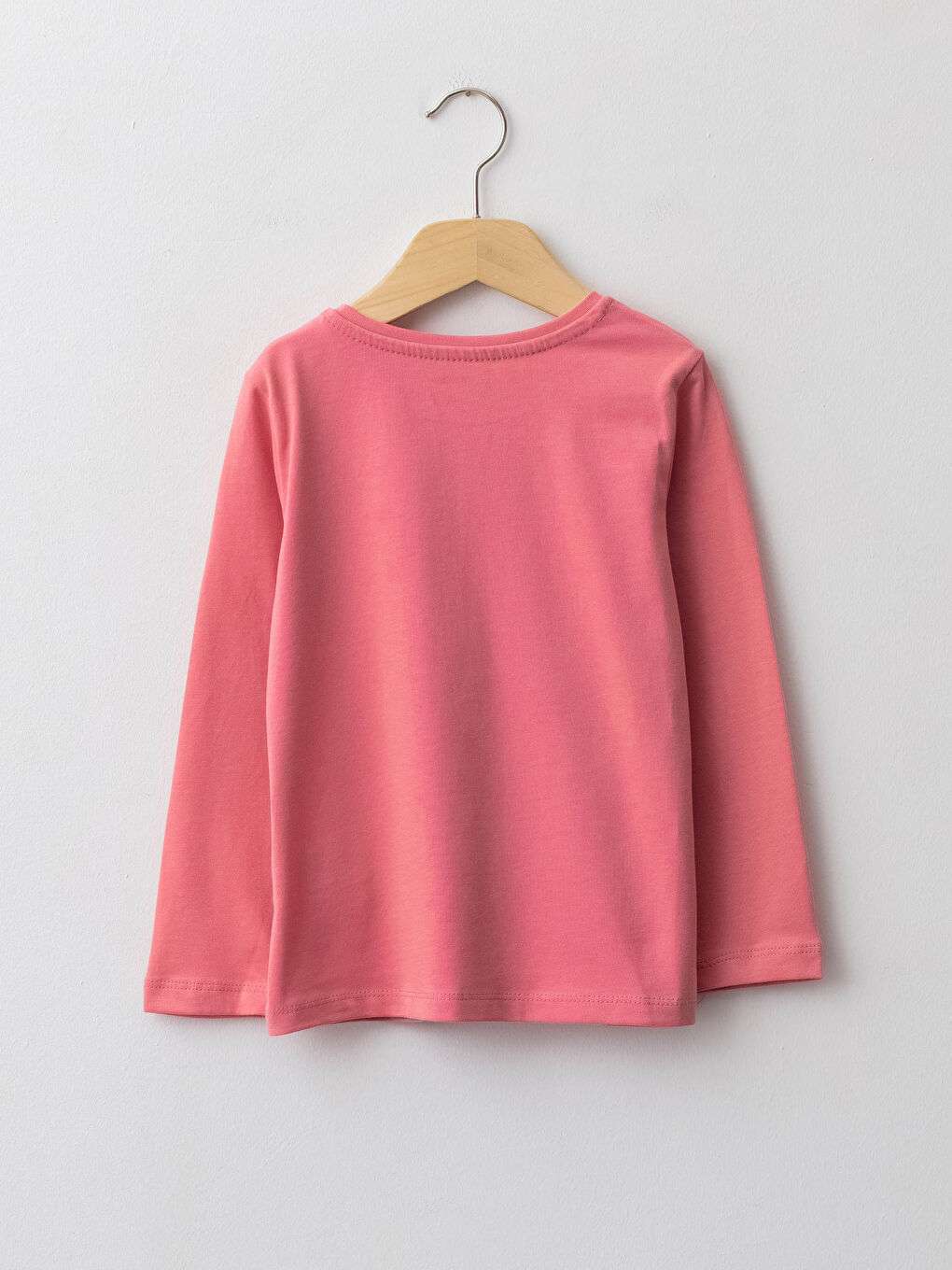 LCW Kids Crew Neck Basic Long Sleeve Girls' T-Shirt -W11503Z4-PCL