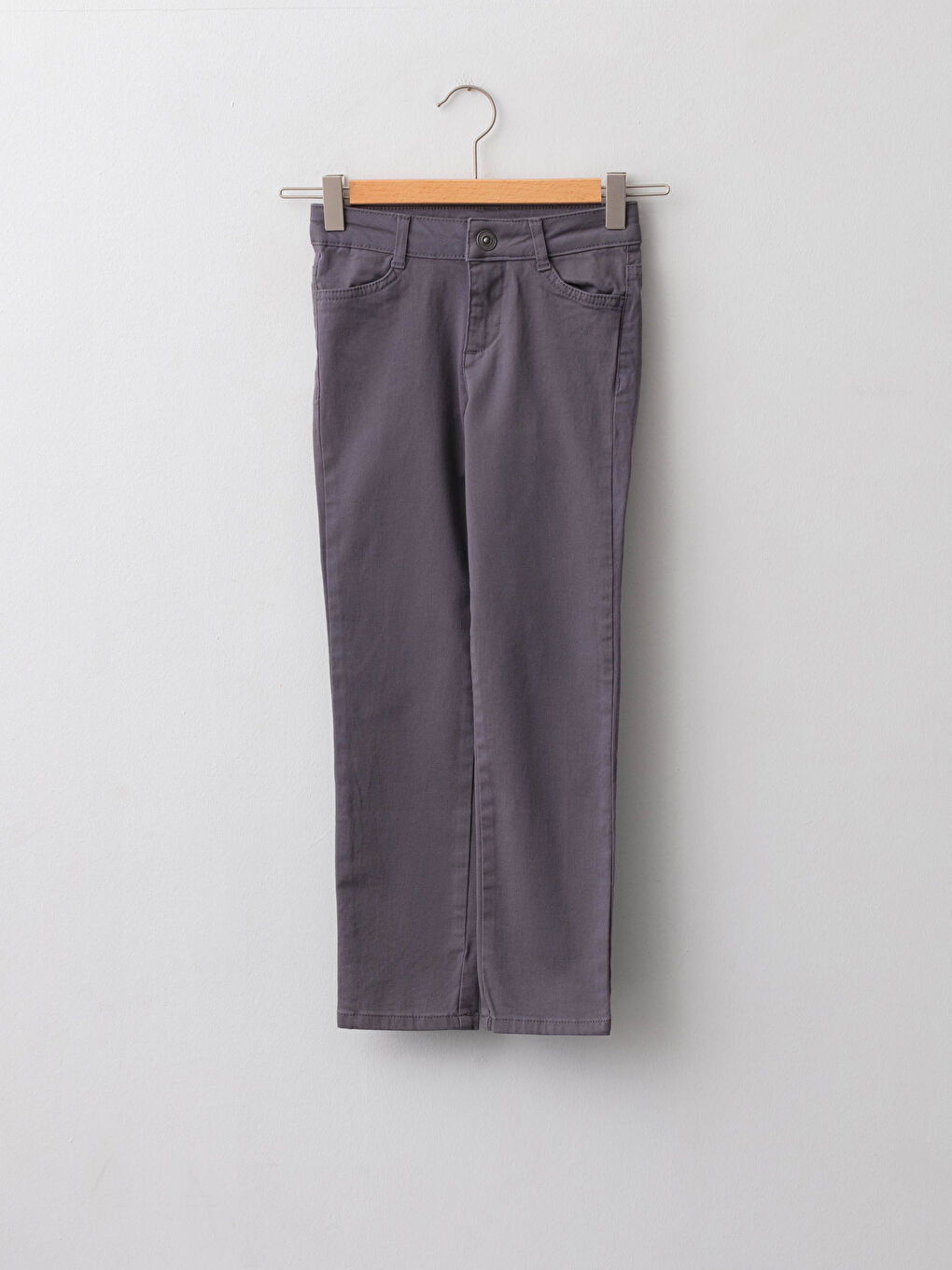 Slim Fit Gabardine Girl Trousers
