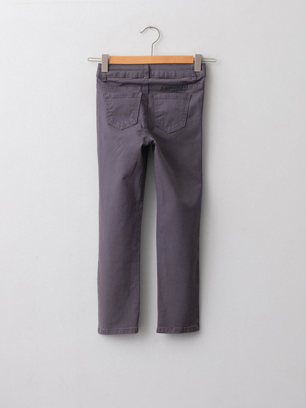 Slim Fit Gabardine Girl Trousers-1