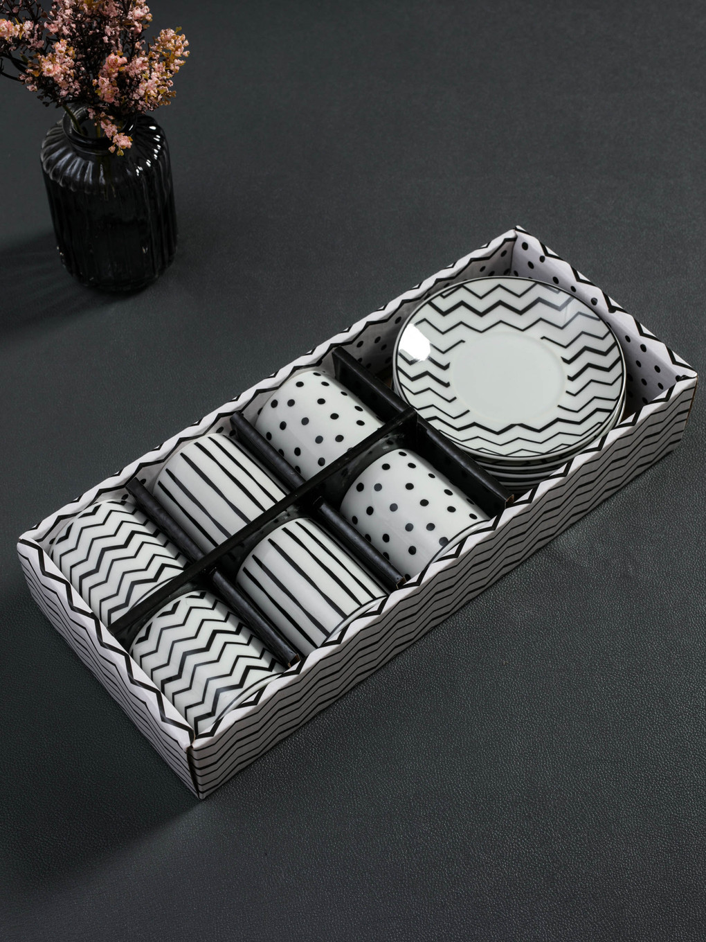 LCW HOME Printed Porcelain Turkish Coffee Cup Set Of 6 80 Ml ...