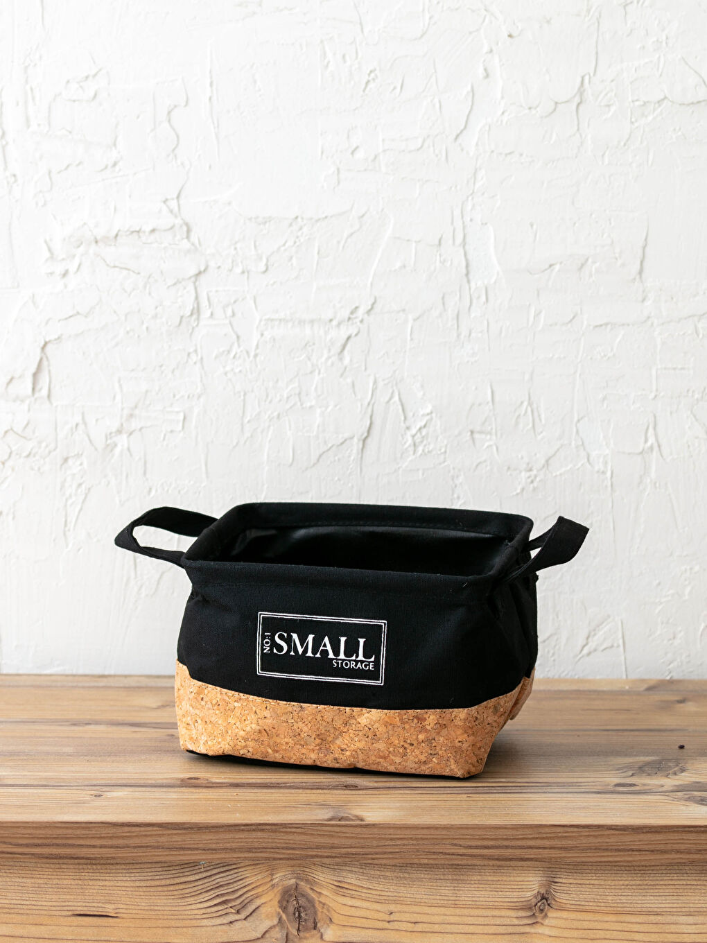 Slogan Printed Organizer Basket 20x16x14 Cm-1