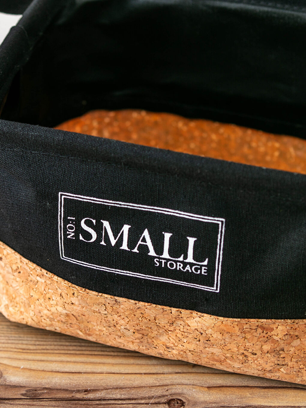 Slogan Printed Organizer Basket 20x16x14 Cm-2