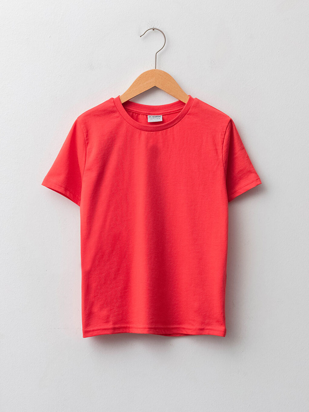 Kırmızı Bisiklet Yaka Basic Kısa Kollu Erkek Çocuk Tişört