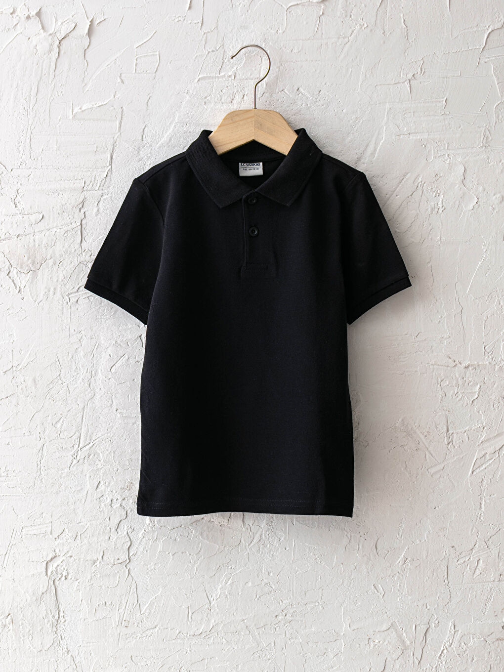 Polo Neck Basic Short Sleeve Boys' T-Shirt