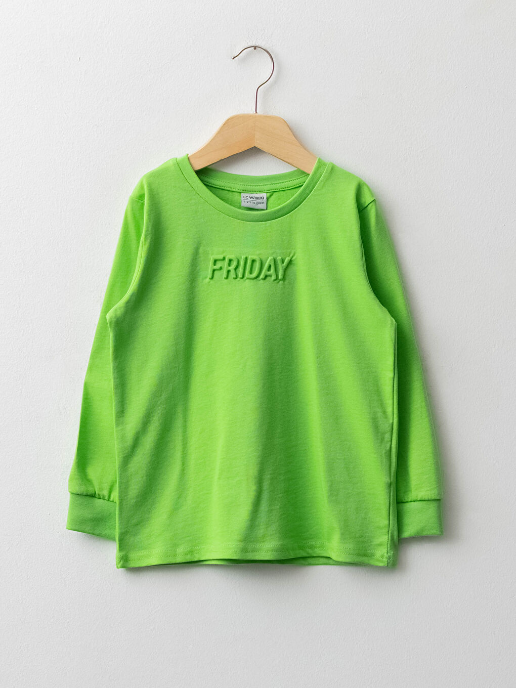 Футболка з довгим рукавом і принтом для хлопчиків з круглим вирізом горловини