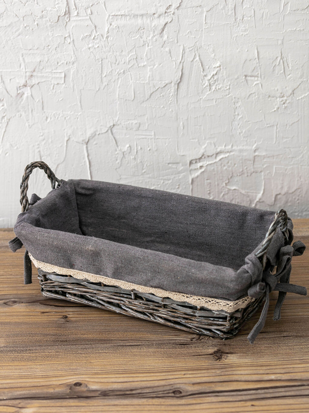 Straw Organizer Basket 25x13x9 Cm-1