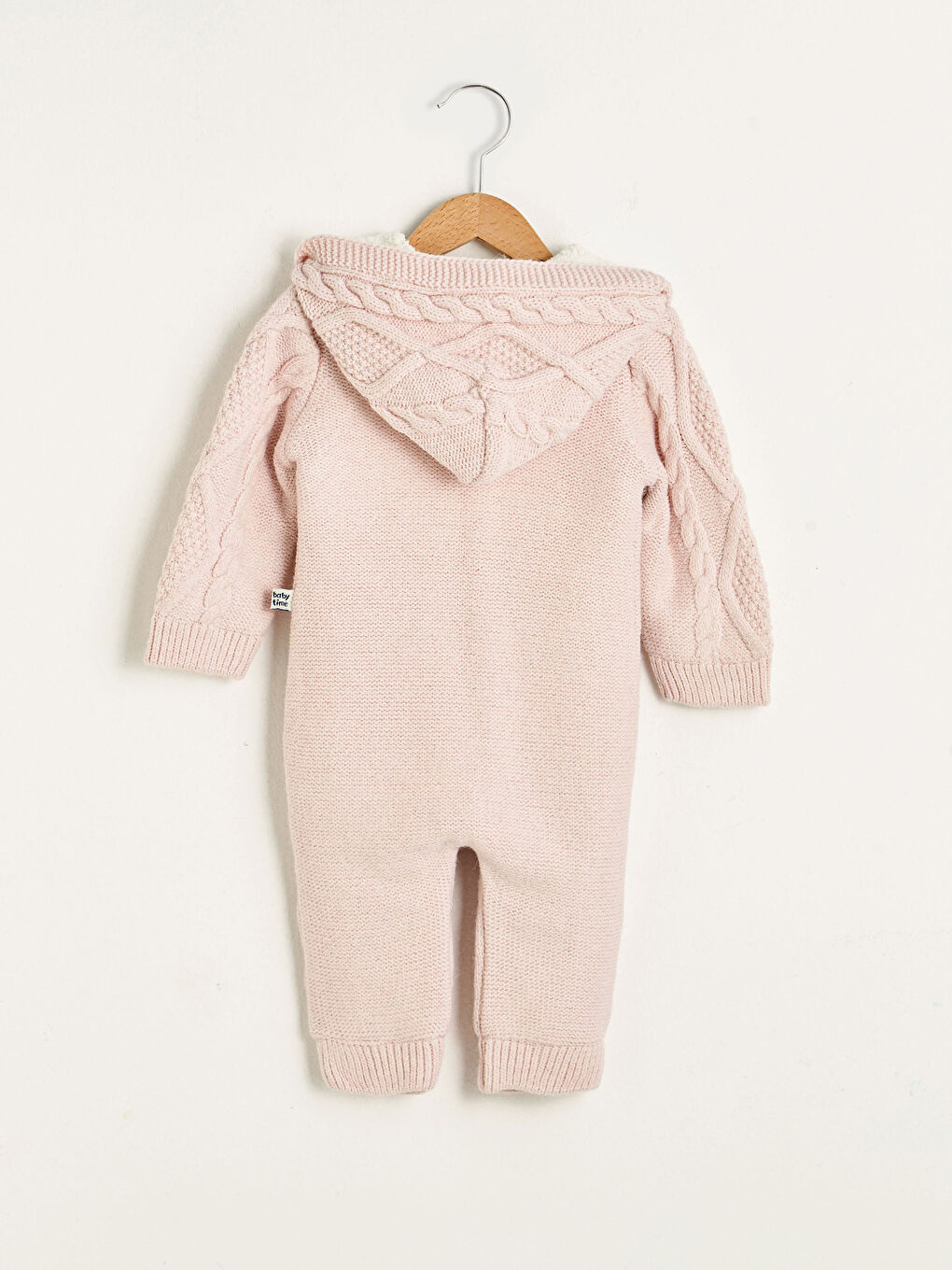 Combinaison en Tricot pour Bébé Garçon À Capuche et À Motifs-1