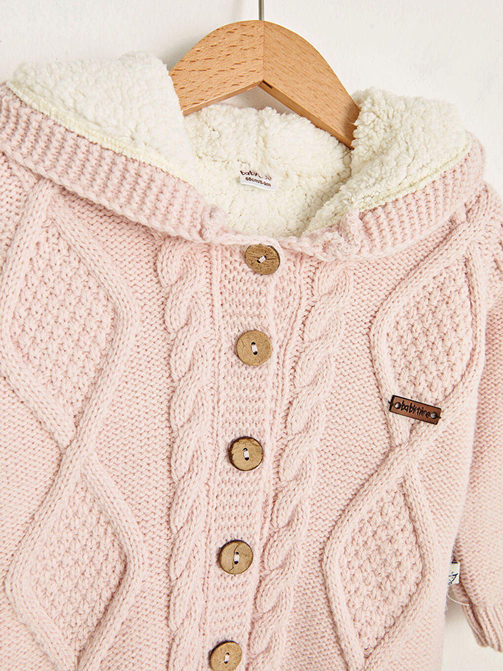 Combinaison en Tricot pour Bébé Garçon À Capuche et À Motifs-2