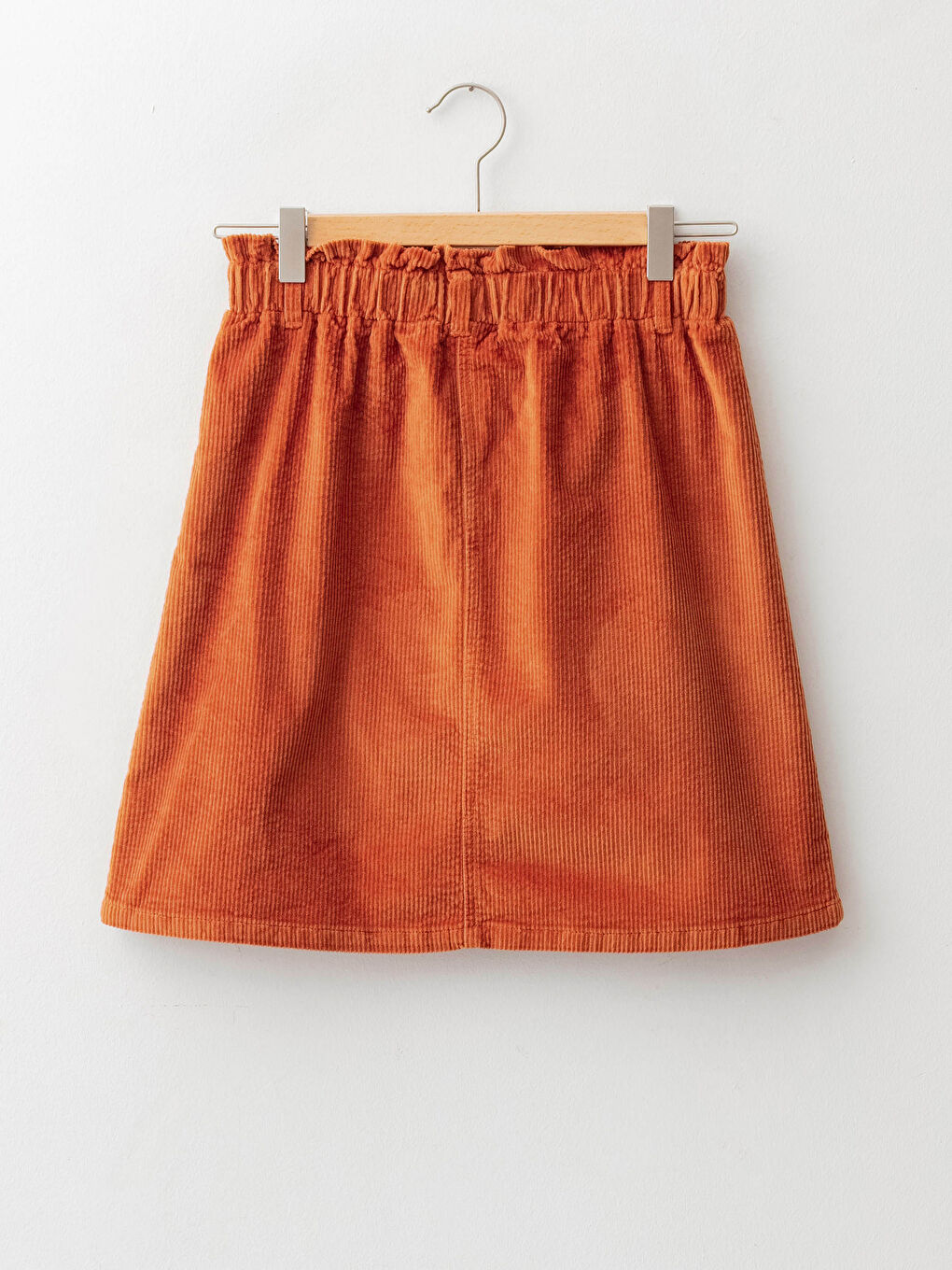 LCW Kids Elastic Waist Basic Velvet Girl Skirt -W12290Z4-H5R