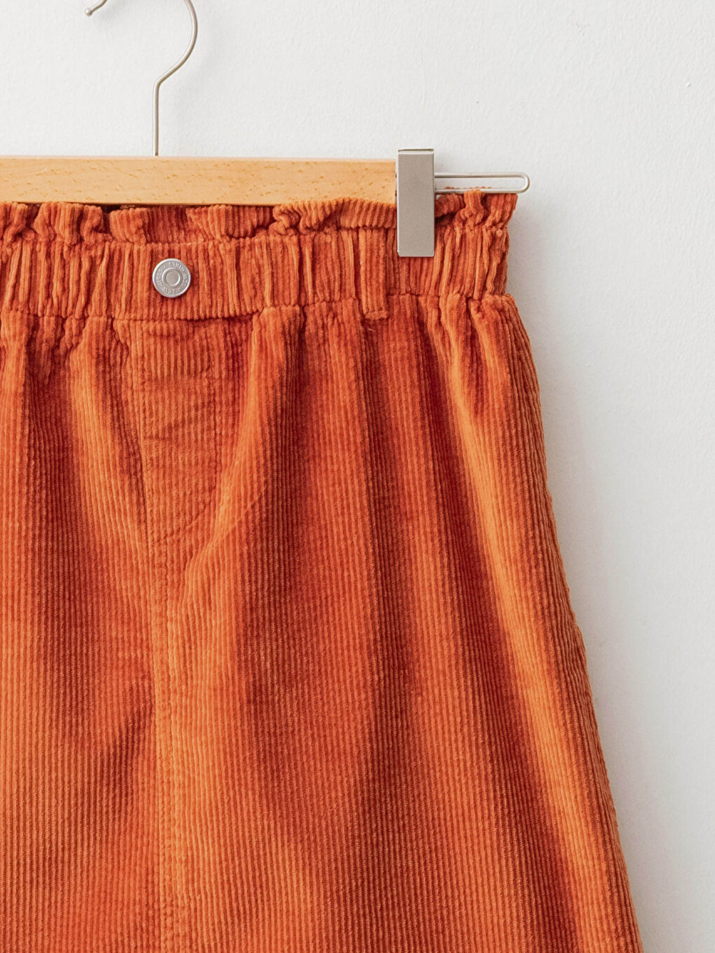 LCW Kids Elastic Waist Basic Velvet Girl Skirt -W12290Z4-H5R