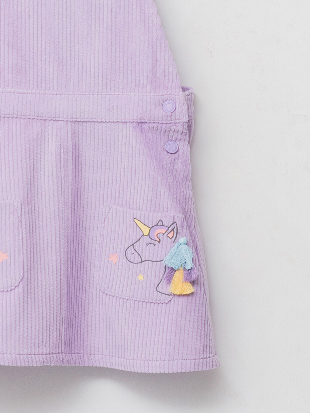 Square Neck Printed Velvet Girl Dress-2