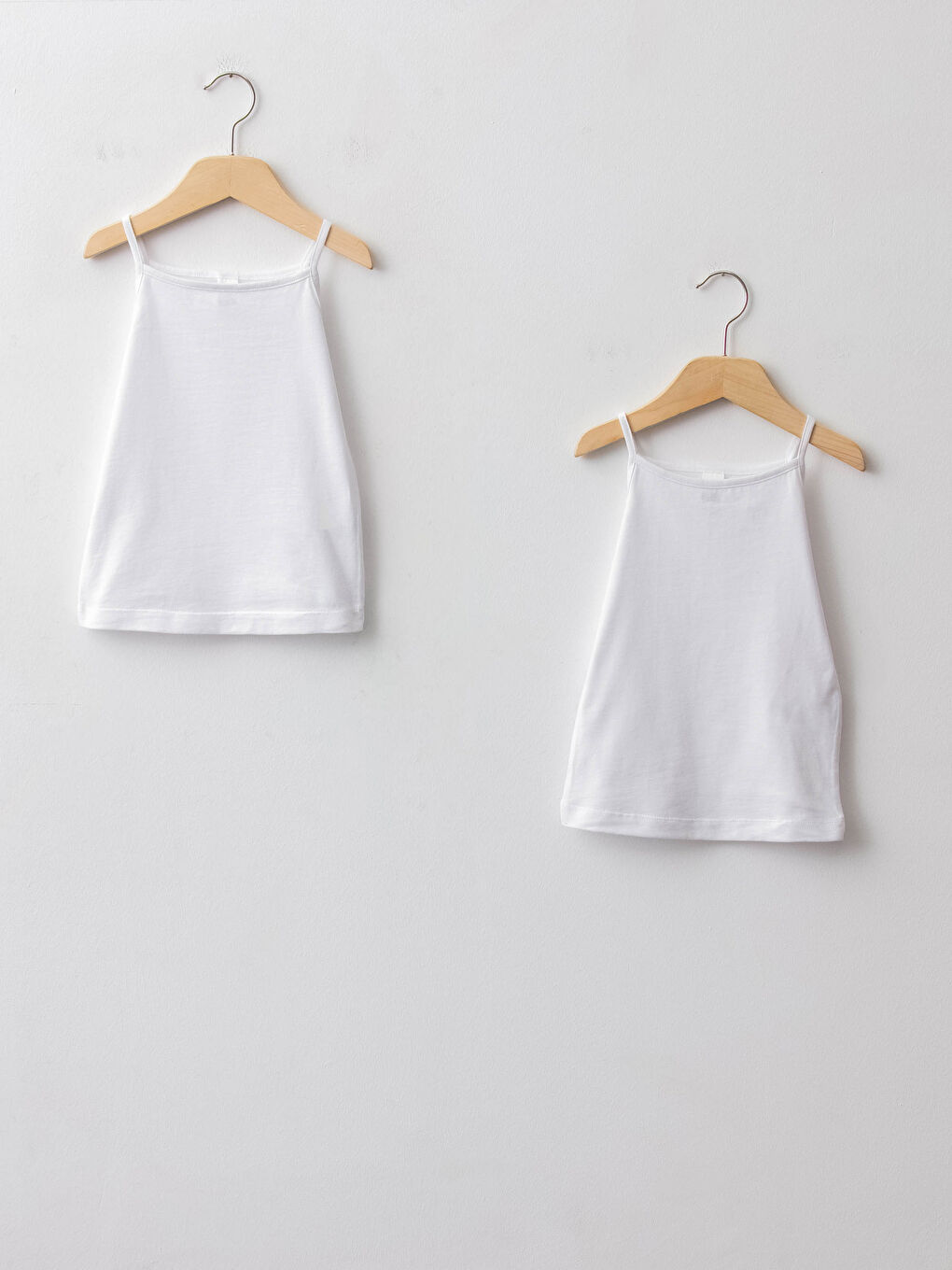 Square Neck Strappy Basic Cotton Baby Girl Singlet 2-Pack