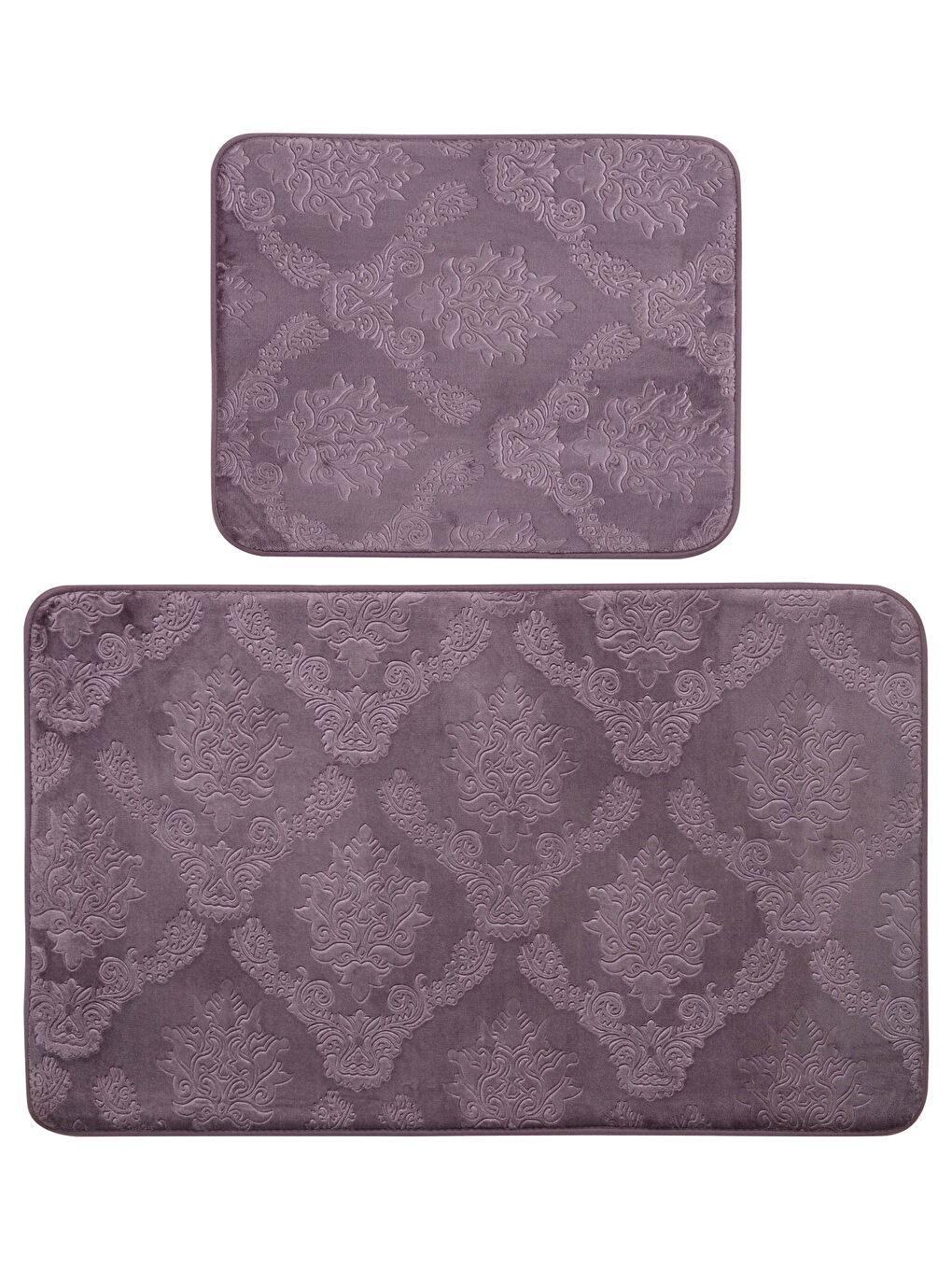 سجادة حمام منقوشة - مجموعتين-1