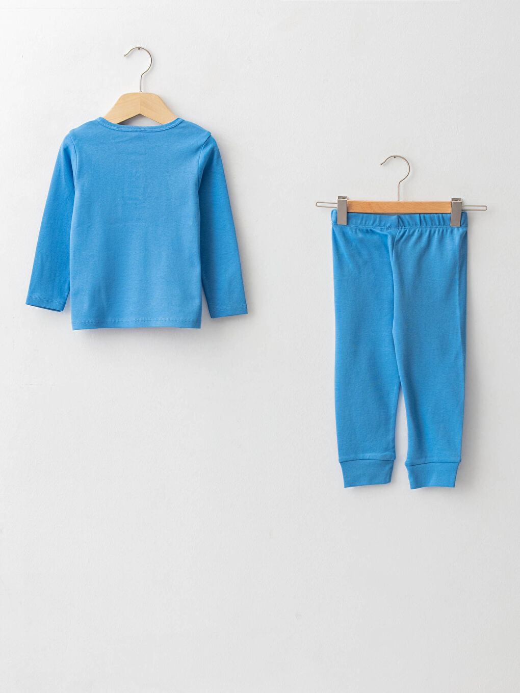 Crew Neck Long Sleeve Basic Cotton Baby Boy Pajamas Set -W12503Z1-RTN