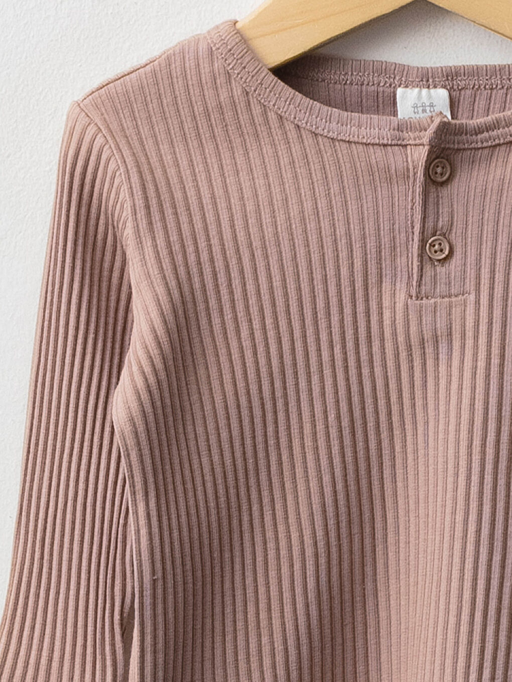 Crew Neck Long Sleeve Basic Baby Boy Pajama Set-2