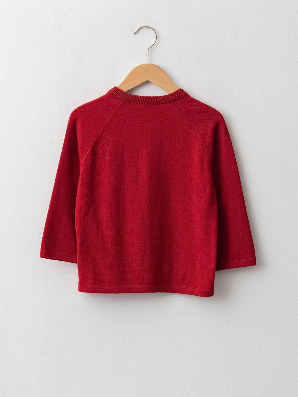 Kırmızı Bisiklet Yaka Uzun Kollu Erkek Bebek Triko Kazak-1