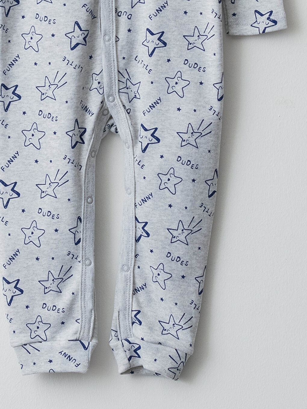 Комбинезон с V-образным вырезом, длинным рукавом и принтом для мальчика из хлопка-2